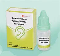 Ломефлоксацина гидрохлорид ушные капли